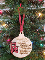 Christmas in Heaven - Laser Engraved Ornament