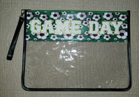 Clear Large Pouch with wristlet - Multiple Options Available