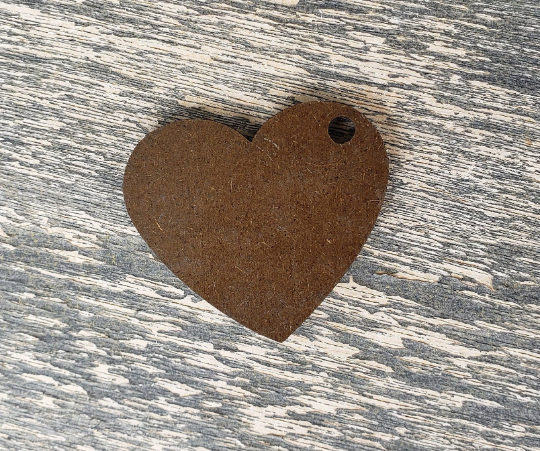 Back of heart key chain